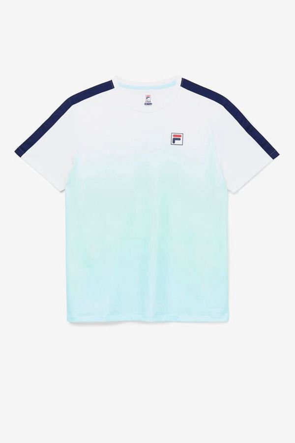 Camisetas Manga Corta Fila Hombre Blancas / / Azul Marino - Legends Ombre Crew - España 150247WXE